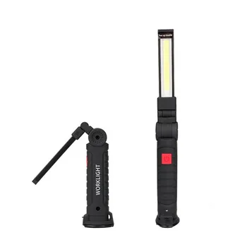 2vnt 10W COB LED Potvynių šviesos Sulankstomas LED Žibintuvėlis Žibintuvėlis USB Įkrovimo baterijos LED Nešiojamų Lempos 360 sukamasis Magnetinis Kablys
