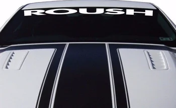Automobilių Lipdukas Ford Mustang ROUSH priekinio Stiklo, Vinilo Decal Pasirinktinį Transporto priemonių Logotipo Stilius